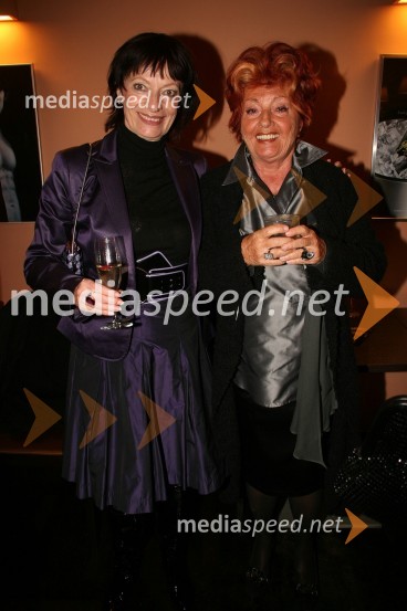 Manca Košir, publicistka in Bernarda Jeklin, nekdanja urednica Jane1. vseslovensko srečanje manekenk in manekenov vseh generacij