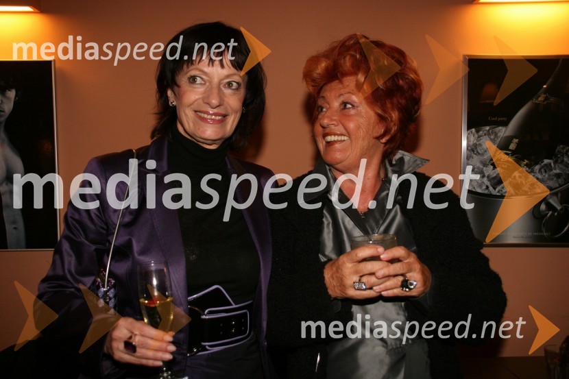 Manca Košir, publicistka in Bernarda Jeklin, nekdanja urednica Jane1. vseslovensko srečanje manekenk in manekenov vseh generacij