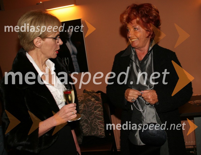 Metka Premerl, slavistka in Bernarda Jeklin, nekdanja urednica Jane1. vseslovensko srečanje manekenk in manekenov vseh generacij