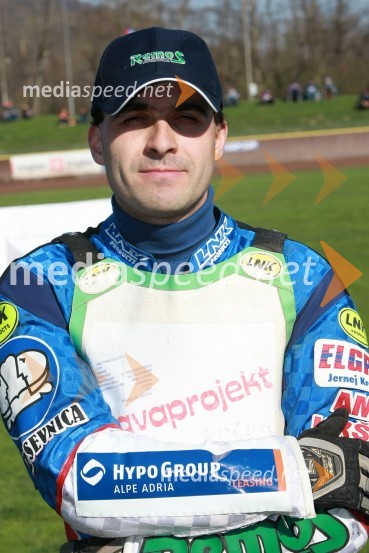 Izak Šantej (AMD Krško)SPEEDWAY DP posameznikov 2008 1. dirka, Skupina A