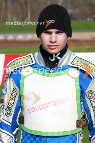Jurica Pavlic (SK Unia Goričan)SPEEDWAY DP posameznikov 2008 1. dirka, Skupina A