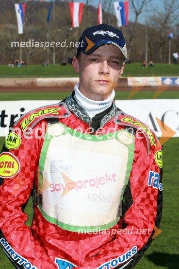 Aleksander Čonda (AMD Krško)SPEEDWAY DP posameznikov 2008 1. dirka, Skupina A