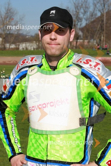 Maks Gregorič (AMTK Ljubljana)SPEEDWAY DP posameznikov 2008 1. dirka, Skupina A