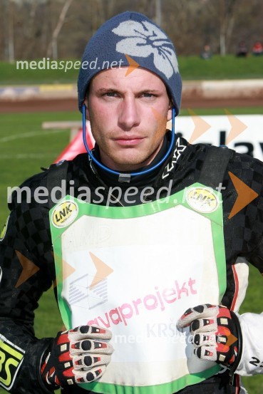 Manuel Hauzinger (Avstrija)SPEEDWAY DP posameznikov 2008 1. dirka, Skupina A