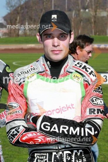 Jernej Kolenko (AMTK Ljubljana)SPEEDWAY DP posameznikov 2008 1. dirka, Skupina A