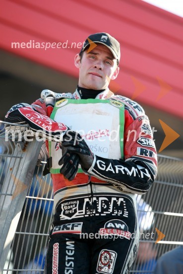 Jernej Kolenko (AMTK Ljubljana)SPEEDWAY DP posameznikov 2008 1. dirka, Skupina A