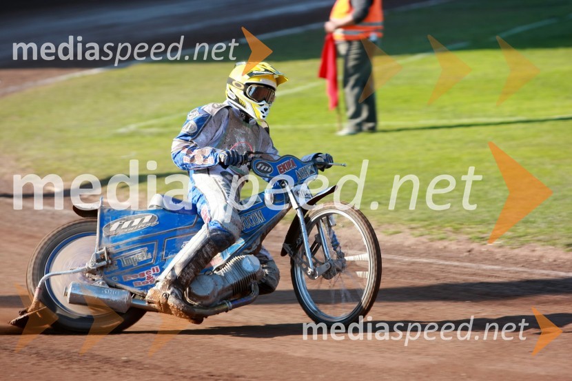 Matej Žagar (AMTK Ljubljana)SPEEDWAY DP posameznikov 2008 1. dirka, Skupina A