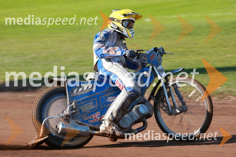 Matej Žagar (AMTK Ljubljana)SPEEDWAY DP posameznikov 2008 1. dirka, Skupina A