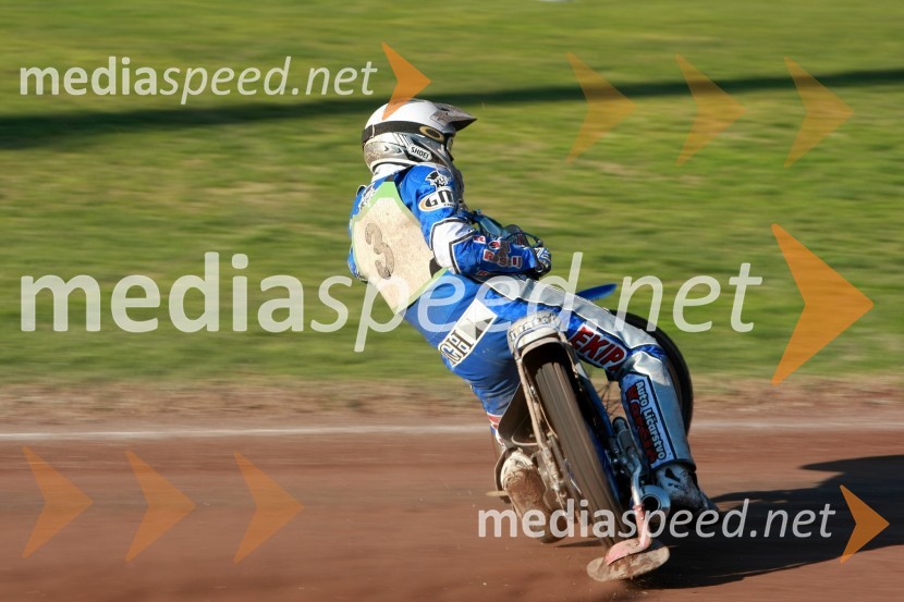 Matej Žagar (AMTK Ljubljana)SPEEDWAY DP posameznikov 2008 1. dirka, Skupina A