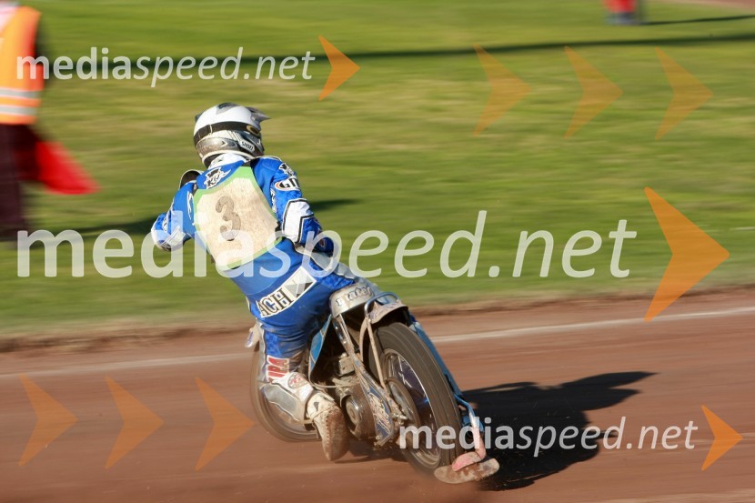 Matej Žagar (AMTK Ljubljana)SPEEDWAY DP posameznikov 2008 1. dirka, Skupina A