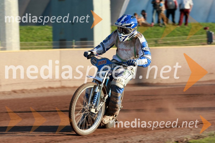 Matej Žagar (AMTK Ljubljana)SPEEDWAY DP posameznikov 2008 1. dirka, Skupina A