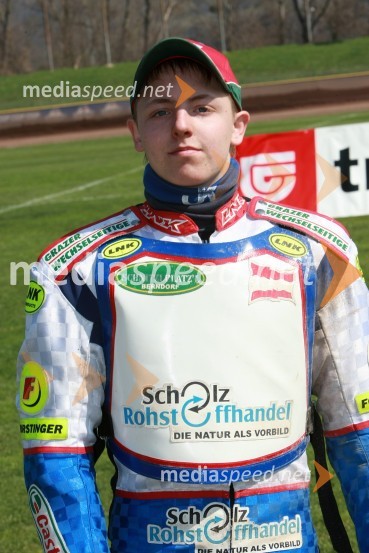 Simon Lukas (Avstrija)SPEEDWAY DP posameznikov 2008 1. dirka, Skupina B