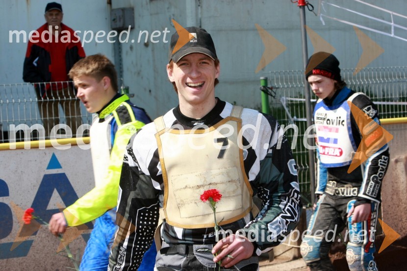 Aleš Kraljič (Slovenija)SPEEDWAY DP posameznikov 2008 1. dirka, Skupina B