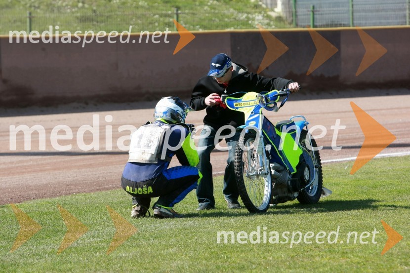 Aljoša Remih (AMD Krško)SPEEDWAY DP posameznikov 2008 1. dirka, Skupina B