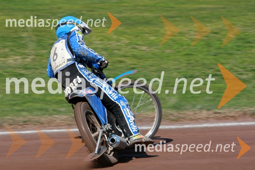 Andrej Kežman (SK Prelog)SPEEDWAY DP posameznikov 2008 1. dirka, Skupina B