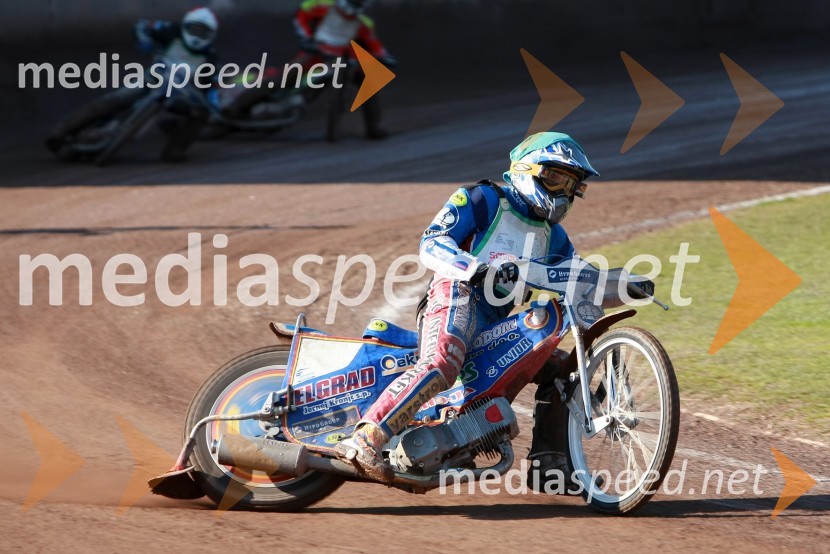 Izak Šantej (AMD Krško)SPEEDWAY DP posameznikov 2008 1. dirka, Skupina A