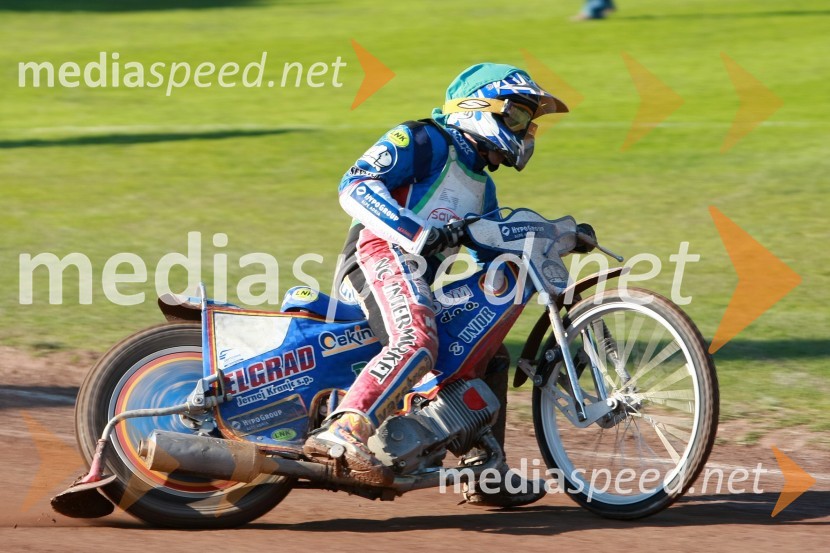 Izak Šantej (AMD Krško)SPEEDWAY DP posameznikov 2008 1. dirka, Skupina A