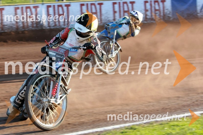 Jernej Kolenko (AMTK Ljubljana), Jurica Pavlic (SK Unia Goričan)SPEEDWAY DP posameznikov 2008 1. dirka, Skupina A