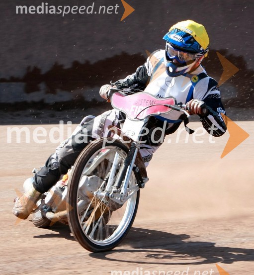 Aleš Kraljič (AMTK Ljubljana)SPEEDWAY DP posameznikov 2008 1. dirka, Skupina B