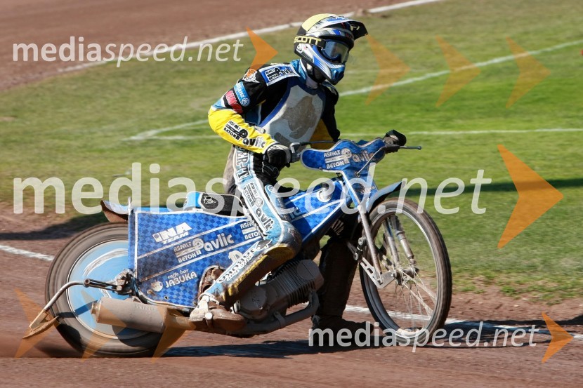 Renato Cvetko (SK Unia Goričan)SPEEDWAY DP posameznikov 2008 1. dirka, Skupina B