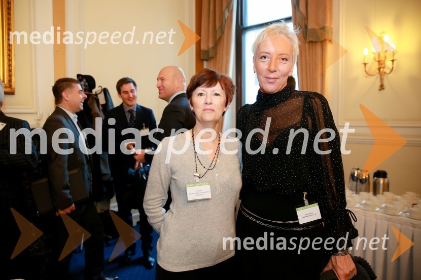  Jill Saville, British Chamber of Commerce Luxembourg;  Slava Horvat, CHR Partners d.o.o.Invest in Slovenija, konferenca