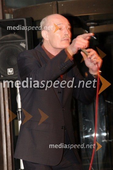 Tadej Hrušovar, član ansambla Pepel in kriPremiera predstave Mesto vzdihljajev