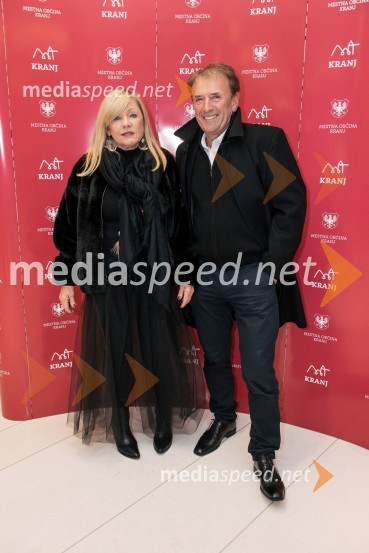  Nana Martinjak;  Drago Martinjak, direktor Eurocom d.o.o.S slavnostno akademijo obeležili praznik Mestne občine Kranj in zadnje leto županovanja Boštjana Trilarja