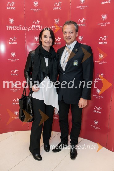  Mateja Margeta;  Boris MargetaS slavnostno akademijo obeležili praznik Mestne občine Kranj in zadnje leto županovanja Boštjana Trilarja