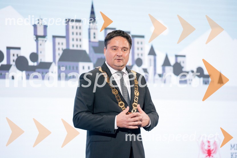  Boštjan Trilar, župan mestne občine KranjS slavnostno akademijo obeležili praznik Mestne občine Kranj in zadnje leto županovanja Boštjana Trilarja