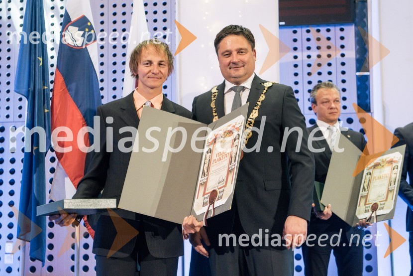  Miha Zupin;  Boštjan Trilar, župan mestne občine KranjS slavnostno akademijo obeležili praznik Mestne občine Kranj in zadnje leto županovanja Boštjana Trilarja