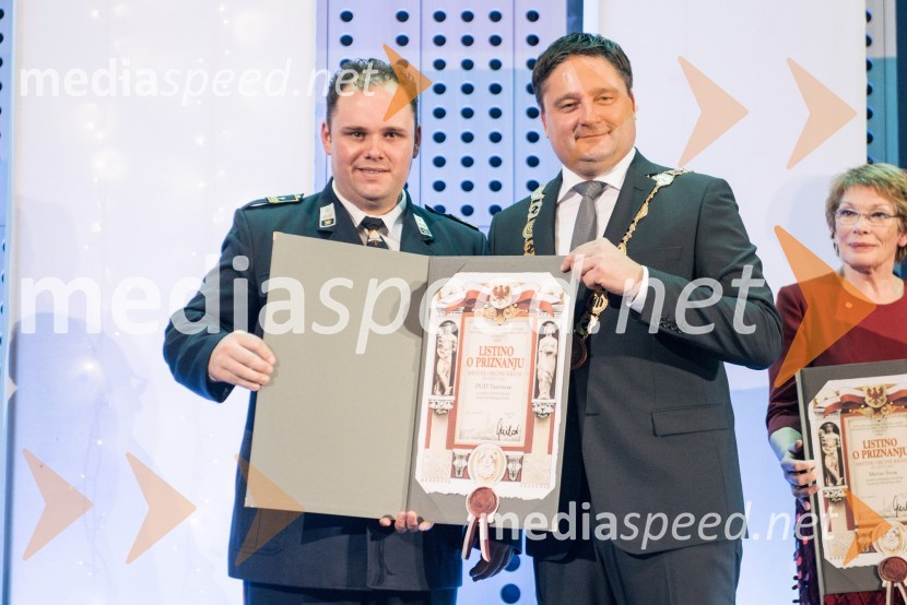  Boštjan Perčič;  Boštjan Trilar, župan mestne občine KranjS slavnostno akademijo obeležili praznik Mestne občine Kranj in zadnje leto županovanja Boštjana Trilarja