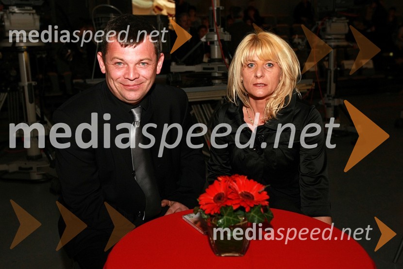 Smiljan Greif, glasbeni producent z ženo SabinoSlovenska polka in valček 2008