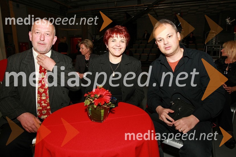 Jože in Cita Galič, glasbenika in Igor Podpečan, glasbenik in producentSlovenska polka in valček 2008