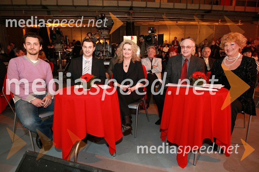 Strokovna komisija: Martin Štibernik, ansambel Slapovi, Bojan Zeme, skladatelj narodnozabavne glasbe, Marjana Mlinar, Mirko Polutnik in Jožica Svete, pevkaSlovenska polka in valček 2008