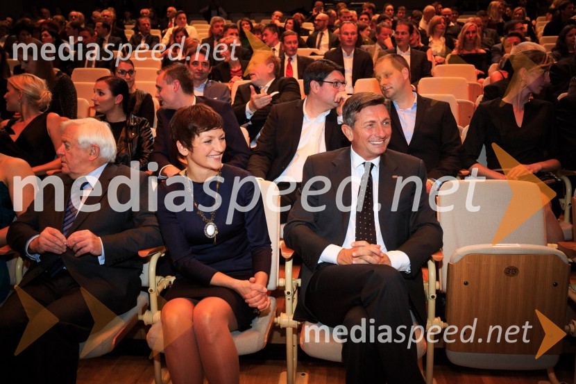 prof. dr. Maja Makovec Brenčič, ministrica za izobraževanje, znanost in šport;  Borut Pahor, predsednik Republike SlovenijeŠportnik leta 2017
