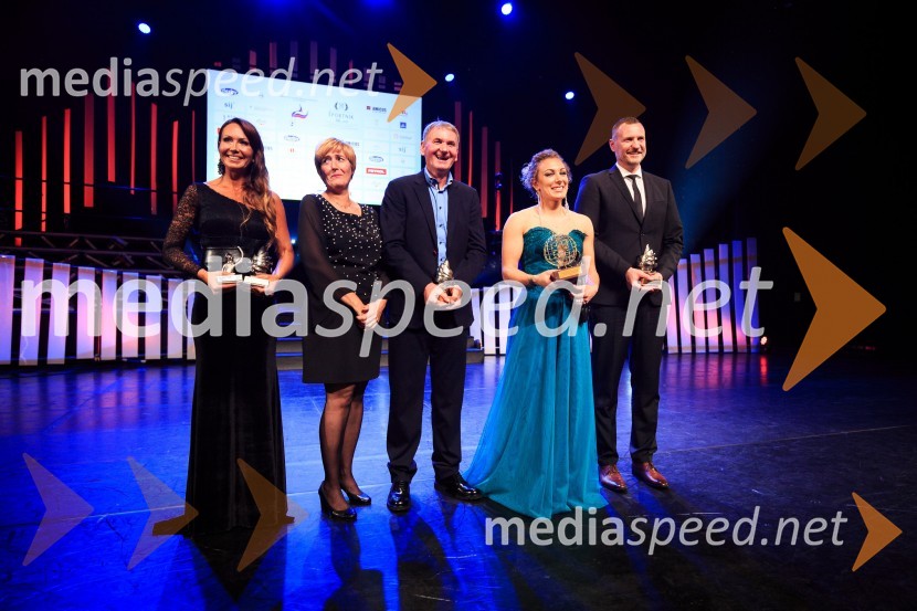  Mirjam Poterbin, mama Luke Dončića;  Mojca Dragić;  Marinko Dragić;  Ilka Štuhec, slovenska alpska smučarka;  Rado TrifunovićŠportnik leta 2017