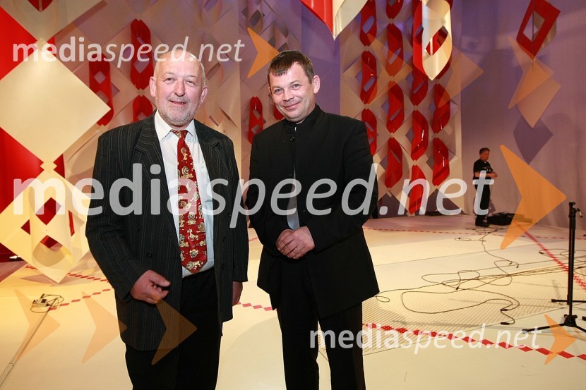 Jože Galič, glasbenik in Smiljan Greif, glasbeni producentSlovenska polka in valček 2008