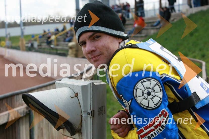 Matic Voldrih (AMTK Ljubljana)SPEEDWAY DP posameznikov 2008 2. dirka, Skupina B
