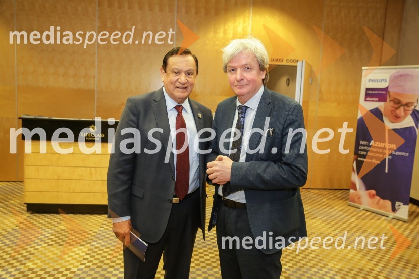 prof. dr.  Javier  Ruiz Aburto, dr. med.; prof. dr. Zlatko Fras, specialist kardiologSimpozij srčnih kirurgov 2017