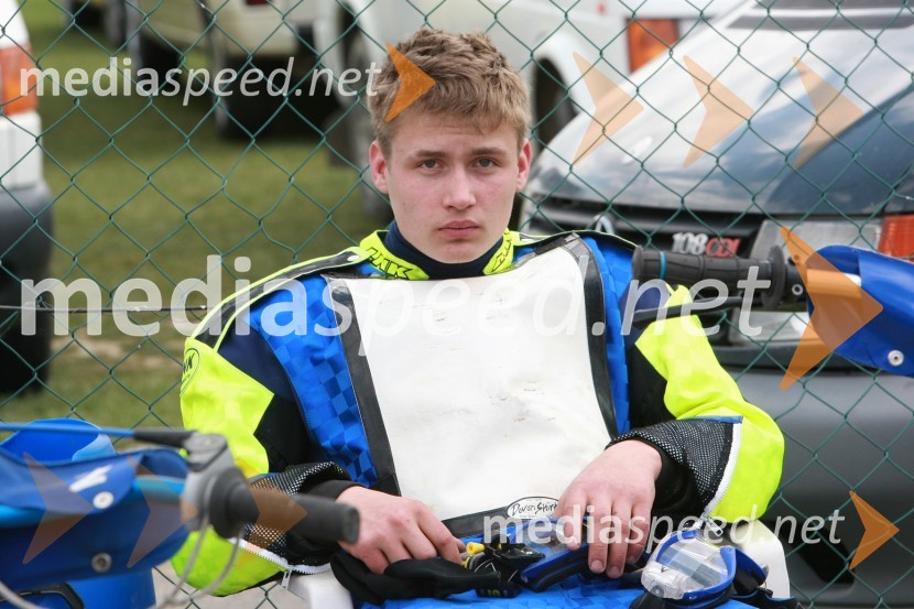 Aljoša Remih (AMD Krško)SPEEDWAY DP posameznikov 2008 2. dirka, Skupina B