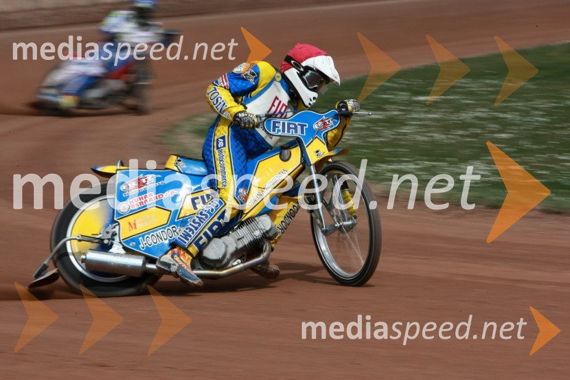 Matic Voldrih (AMTK Ljubljana)SPEEDWAY DP posameznikov 2008 2. dirka, Skupina B