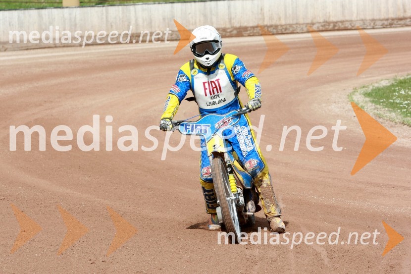 Matic Voldrih (AMTK LJubljana)SPEEDWAY DP posameznikov 2008 2. dirka, Skupina B