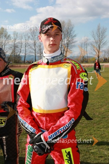 Aleksander Čonda (AMD Krško)SPEEDWAY DP posameznikov 2008 2. dirka, Skupina A