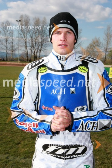 Matej Žagar (AMTK Ljubljana)SPEEDWAY DP posameznikov 2008 2. dirka, Skupina A