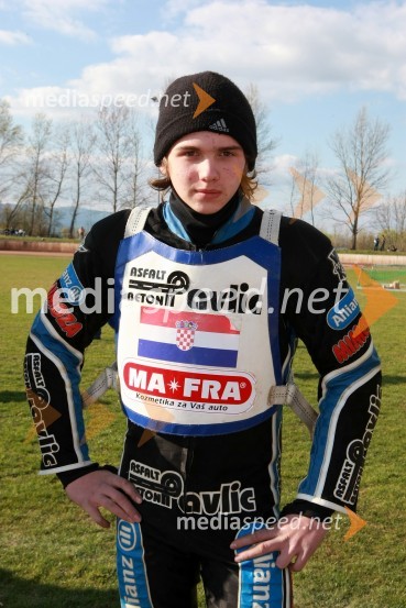 Dino Kovačić (SK Unia Goričan)SPEEDWAY DP posameznikov 2008 2. dirka, Skupina A