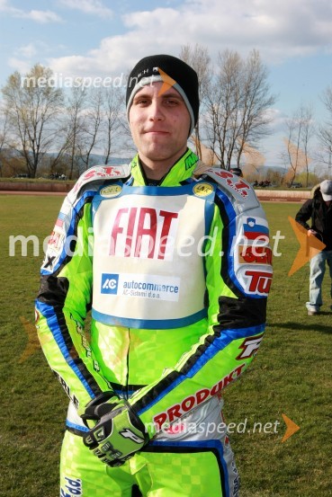Maks Gregorič (AMTK Ljubljana)SPEEDWAY DP posameznikov 2008 2. dirka, Skupina A