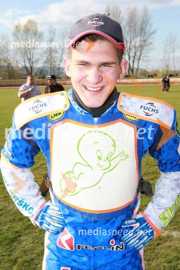 Matija Duh (AMD Krško)SPEEDWAY DP posameznikov 2008 2. dirka, Skupina A