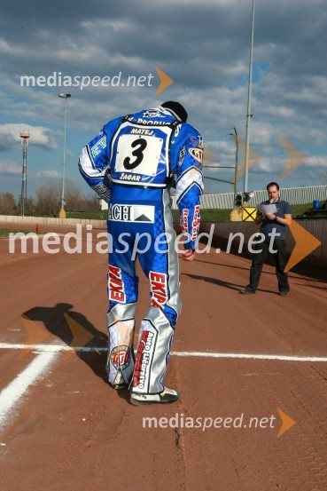 Matej Žagar (AMTK Ljubljana)SPEEDWAY DP posameznikov 2008 2. dirka, Skupina A