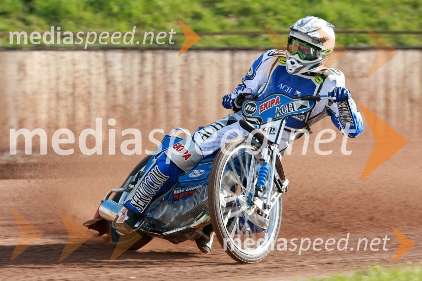 Matej Žagar (AMTK Ljubljana)SPEEDWAY DP posameznikov 2008 2. dirka, Skupina A