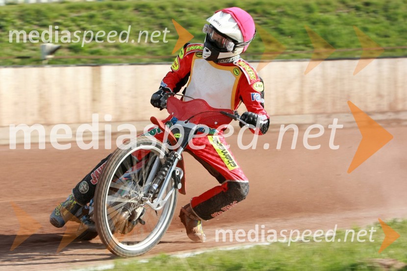 Aleksander Čonda (AMD Krško)SPEEDWAY DP posameznikov 2008 2. dirka, Skupina A